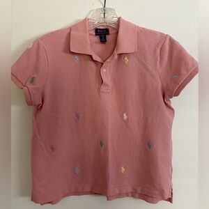 POLO Ralph Lauren pink girls polo shirt